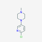 1-(6-chloro-3-pyridinyl)-4-methylPiperazine结构式