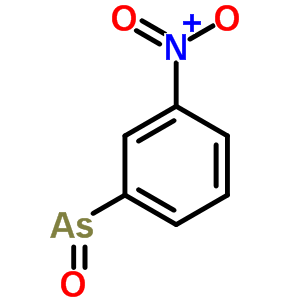 Structure of (3-nitrophenyl)(oxo)arsane