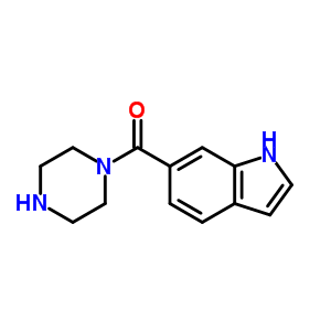 Structure of (1H-Indol-6-yl)(piperazin-1-yl)methanone