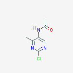 Structure of Acetamide,  N-(2-chloro-4-methyl-5-pyrimidinyl)-