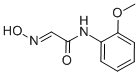 (2E)-2-(羟基亚氨基)-N-(2-甲氧苯基)乙酰胺结构式