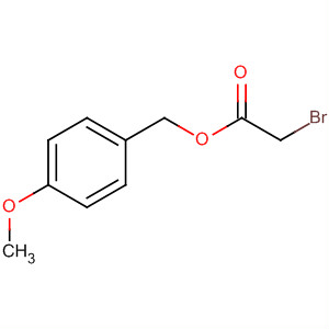 Structure of Acetic acid, bromo-, (4-methoxyphenyl)methyl ester