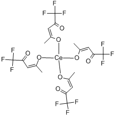 Structure of CERIUM (III) TRIFLUOROACETYLACETONATE HYDRATE