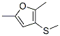 Furan, 2,5-dimethyl-3-(methylthio)-结构式