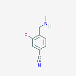 Structure of BENZONITRILE,3-FLUORO-4-[(METHYLAMINO)METHYL]-