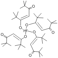 Structure of TETRAKIS(2,2,6,6-TETRAMETHYL-3,5-HEPTANEDIONATO)HAFNIUM