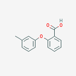 2-(3-methylphenoxy)benzoic acid结构式