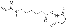6-((Acryloyl)amino)hexanoic acid succinimidyl ester结构式