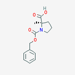 Structure of (2R)-2-methyl-1-phenylmethoxycarbonylpyrrolidine-2-carboxylic acid