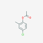 4-Chloro-2-methylphenyl acetate结构式