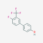 4'-Fluoro-3'-(trifluoromethyl)-[1,1'-biphenyl]-4-ol结构式