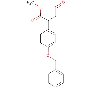 Benzeneacetic acid, a-(2-oxoethyl)-4-(phenylmethoxy)-, methyl ester结构式