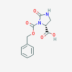 Structure of (R)-3-CBZ-2-OXO-IMIDAZOLIDINE-4-CARBOXYLIC ACID