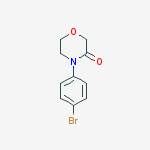 Chemical structure of 4-(4-BROMOPHENYL)MORPHOLIN-3-ONE