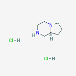 Structure of (S)-octahydropyrrolo[1,2-a]pyrazine-2HCl