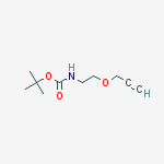 Structure of CARBAMIC ACID [2-(2-PROPYNYLOXY)ETHYL]-,TERT-BUTYL ESTER