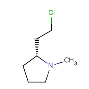 Structure of Pyrrolidine, 2-(2-chloroethyl)-1-methyl-, (R)-