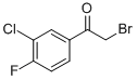 Structure of 2-BROMO-3-CHLORO-4-FLUOROACETOPHENONE, 96%