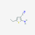 Structure of 2-AMINO-5-ETHYL-3-THIOPHENECARBONITRILE