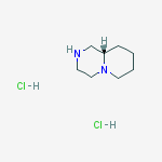 Structure of 2H-Pyrido[1,2-a]pyrazine, octahydro-, dihydrochloride, (9aS)-