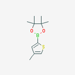 Structure of 2-(4-Methyl-2-thienyl)-4,4,5,5-tetramethyl-1,3,2-dioxaborolane,  4-Methyl-2-thienylboronic  acid  pinacol  ester,  4-Methyl-2-(4,4,5,5-tetramethyl-1,3,2-dioxaborolan-2-yl)thiophene
