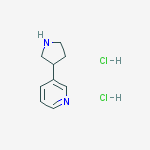 Structure of 3-Pyrrolidin-3-yl-pyridinedihydrochloride