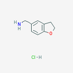 5-Benzofuranmethanamine, 2,3-dihydro-, hydrochloride结构式
