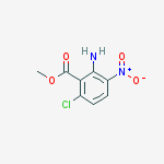 Structure of methyl 2-amino-6-chloro-3-nitrobenzoate