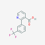 Structure of 3-Pyridinecarboxylic acid, 2-[3-(trifluoromethyl)phenyl]-
