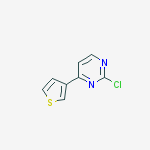2-Chloro-4-(thiophen-3-yl)pyrimidine结构式