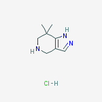 Structure of 4,5,6,7-tetrahydro-7,7-dimethyl-1H-pyrazolo[4,3-c]pyridine hydrochloride