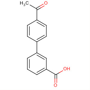 [1,1'-Biphenyl]-3-carboxylic acid, 4'-acetyl-结构式
