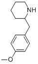 Structure of 2-(4-METHOXYBENZYL)PIPERIDINE