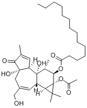 Structure of 4ALPHA-PHORBOL 12-MYRISTATE 13-ACETATE
