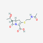 Structure of (5R)-3-[[2-(Acetylamino)ethyl]thio]-6β-[(S)-1-hydroxyethyl]-7-oxo-1-azabicyclo[3.2.0]hept-2-ene-2-carboxylic acid