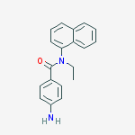 4-amino-N-ethyl-N-1-naphthylbenzamide结构式