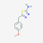 Structure of 5-(4-METHOXY-BENZYL)-[1,3,4]THIADIAZOL-2-YLAMINE