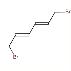 Structure of 2,4-Hexadiene, 1,6-dibromo-, (E,E)-