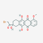 Structure of 8-(bromoacetyl)-6,8,11-trihydroxy-1-methoxy-7,8,9,10-tetrahydrotetracene-5,12-dione