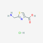 Structure of 2-(aminomethyl)-1,3-thiazole-4-carboxylic acid