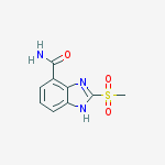 Structure of 1H-Benzimidazole-4-carboxamide,2-(methylsulfonyl)-