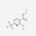 Structure of 3-PYRIDINECARBOXYLIC ACID, 2-(CHLOROMETHYL)-6-(TRIFLUOROMETHYL)-, ETHYL ESTER