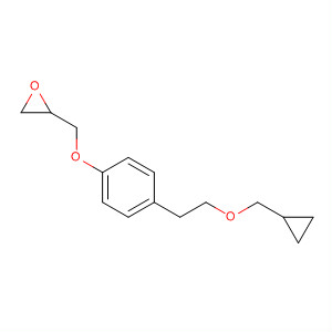 Structure of Oxirane, [[4-[2-(cyclopropylmethoxy)ethyl]phenoxy]methyl]-