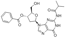 3-O-苯甲酰基-2-脱氧-N2-异丁酰基鸟苷结构式