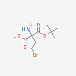 BOC-2-AMINO-4-BROMOBUTANOIC ACID结构式