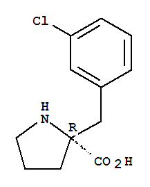 Structure of (R)-ALPHA-(3-CHLOROBENZYL)-PROLINE-HCL