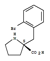 Structure of (S)-ALPHA-(2-BROMOBENZYL)-PROLINE-HCL