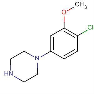 Structure of Piperazine, 1-(4-chloro-3-methoxyphenyl)-