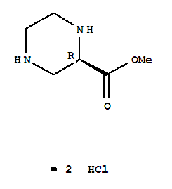 Structure of (R)-PIPERAZINE-2-CARBOXYLIC ACID METHYL ESTER DIHYDROCHLORIDE