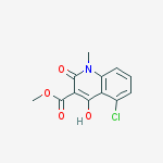 Structure of 1,2-Dihydro-4-Hydroxy-5-Chloro-1-Methyl-2-Oxoquinoline-3-Carboxylic Acid Methyl Ester